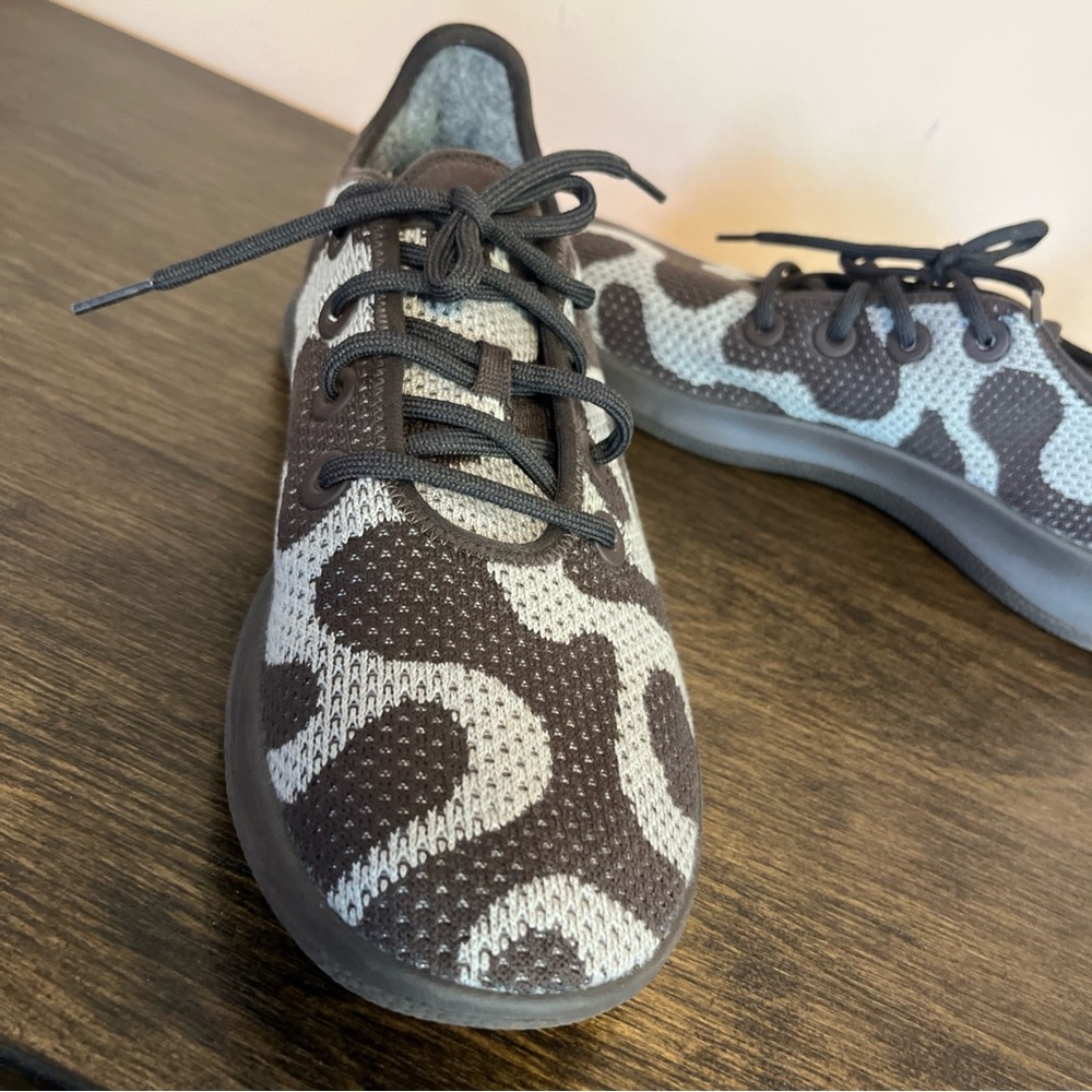 Allbirds Tree Runners Men’s 10 Brown Gray Camo Knit Sneakers - Picture 2 of 10